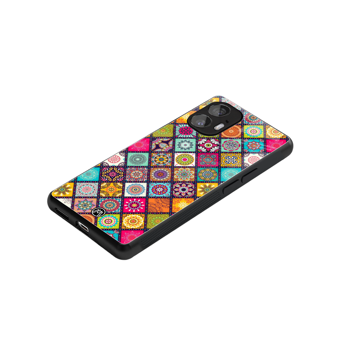 mandala art back phone cover | glass case for nothing phone 2