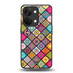 mandala art back phone cover | glass case for oneplus nord 3