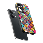 mandala art back phone cover | glass case for oneplus nord 3