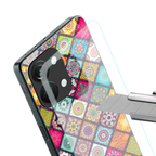 mandala art back phone cover | glass case for oneplus nord 3