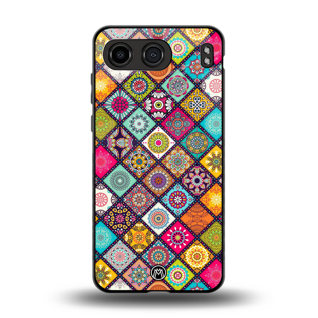 mandala art back phone cover | glass case for oneplus nord 4
