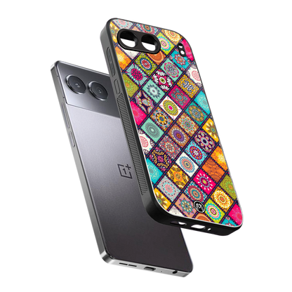 mandala art back phone cover | glass case for oneplus nord 4