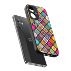 mandala art back phone cover | glass case for oneplus nord ce 3