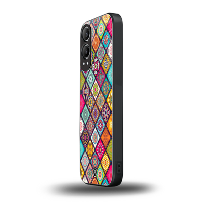mandala art back phone cover | glass case for oneplus nord ce 4 lite