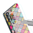 mandala art back phone cover | glass case for oneplus nord ce 4 lite