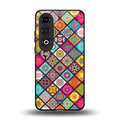mandala art back phone cover | glass case for oneplus nord ce 4