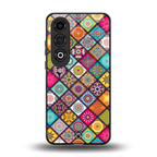 mandala art back phone cover | glass case for oneplus nord ce 4