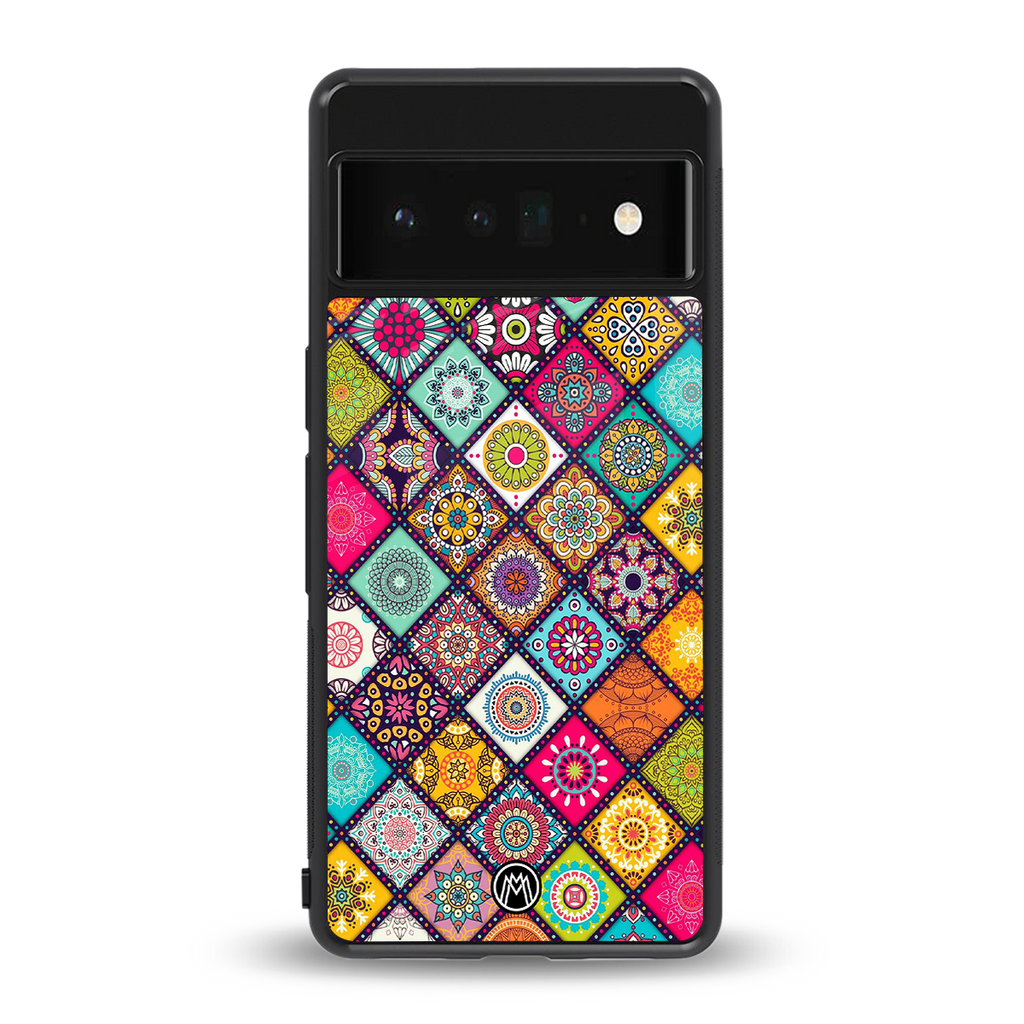 mandala art back phone cover | glass case for google pixel 6 pro