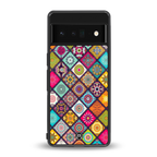 mandala art back phone cover | glass case for google pixel 6 pro