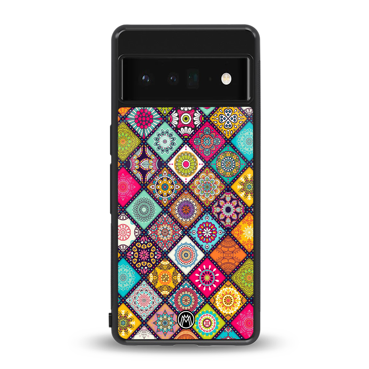 mandala art back phone cover | glass case for google pixel 6 pro