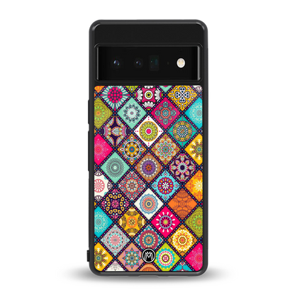 mandala art back phone cover | glass case for google pixel 6 pro