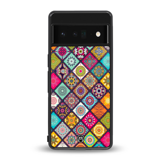mandala art back phone cover | glass case for google pixel 6 pro