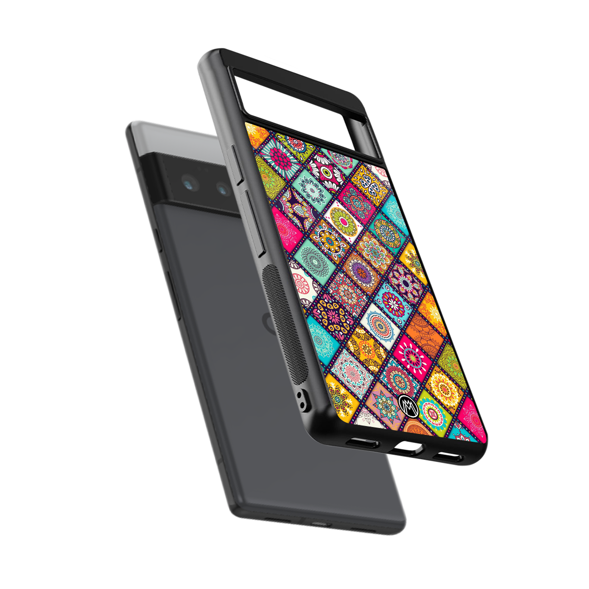 mandala art back phone cover | glass case for google pixel 6 pro