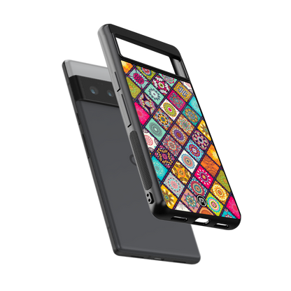 mandala art back phone cover | glass case for google pixel 6 pro