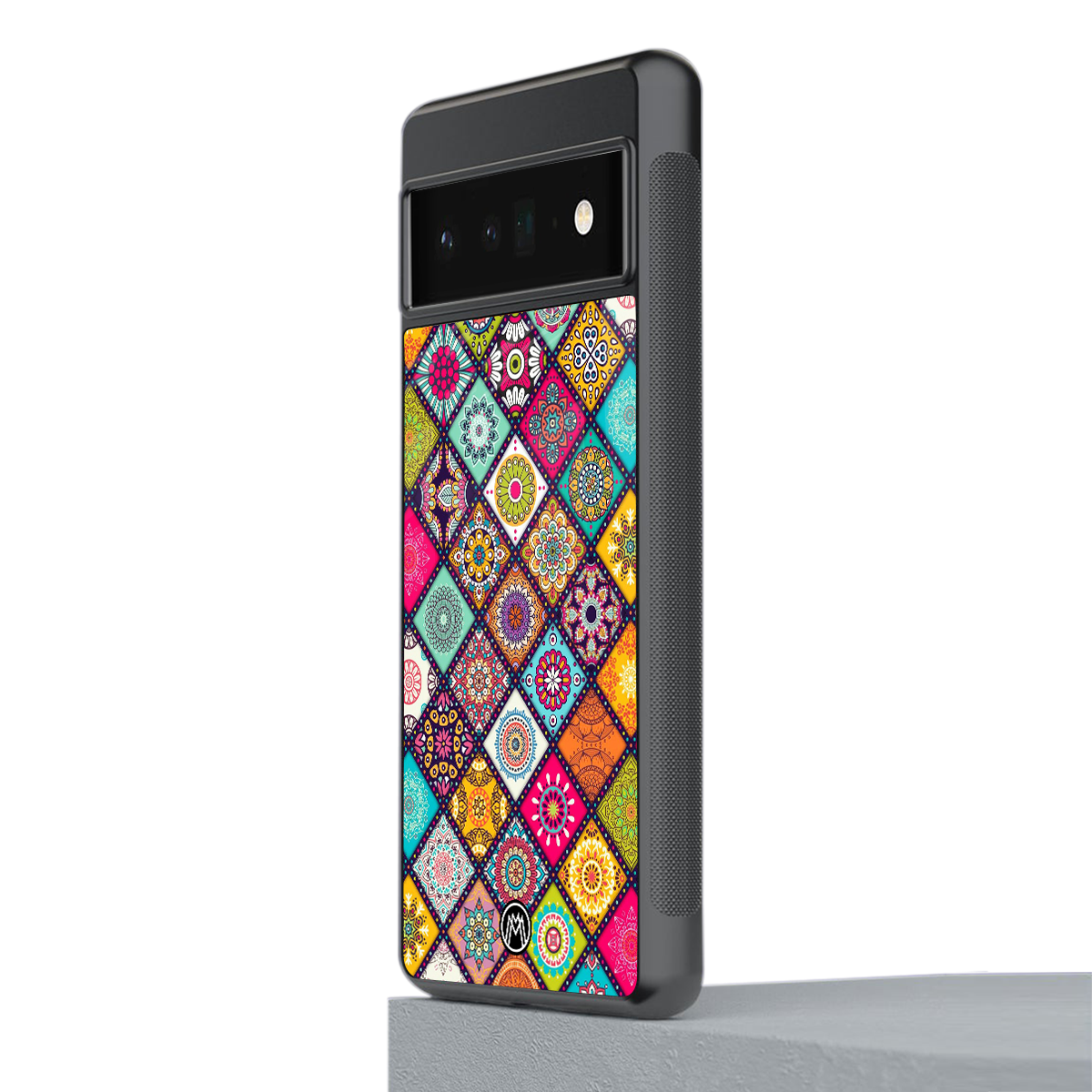 mandala art back phone cover | glass case for google pixel 6 pro