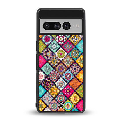mandala art back phone cover | glass case for google pixel 7 pro