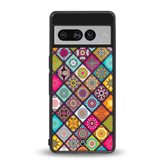 mandala art back phone cover | glass case for google pixel 7 pro