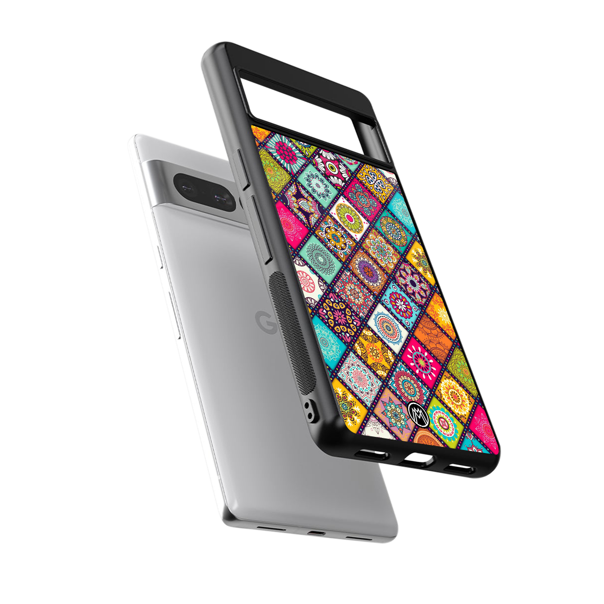 mandala art back phone cover | glass case for google pixel 7 pro