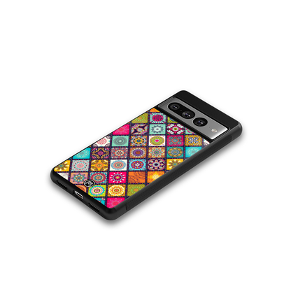 mandala art back phone cover | glass case for google pixel 7 pro