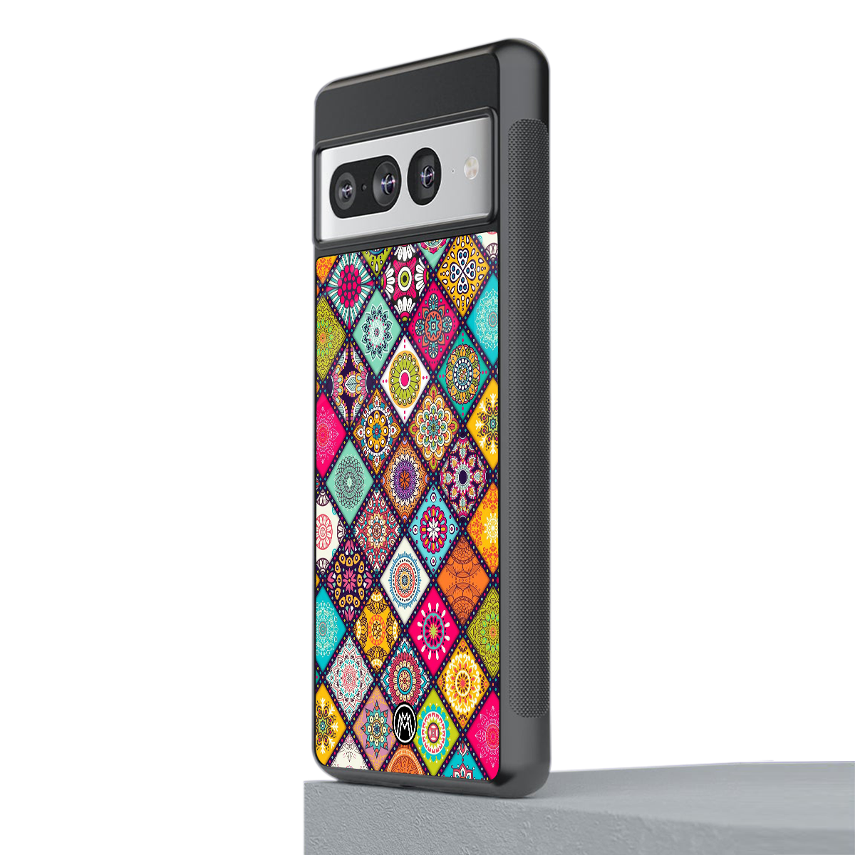 mandala art back phone cover | glass case for google pixel 7 pro