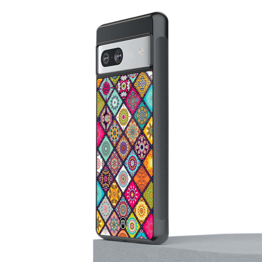 mandala art back phone cover | glass case for Google Pixel 7