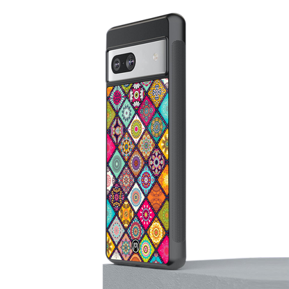 mandala art back phone cover | glass case for Google Pixel 7A