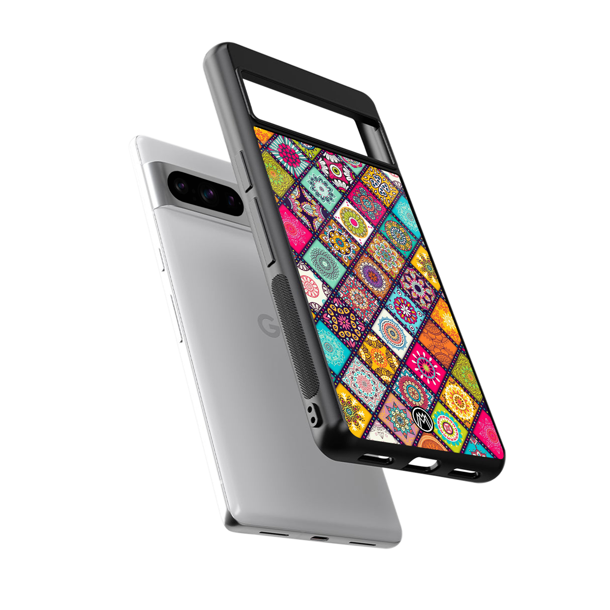 mandala art back phone cover | glass case for google pixel 8 pro