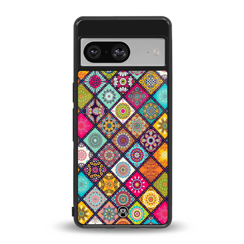 mandala art back phone cover | glass case for Google Pixel 8