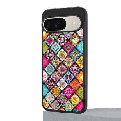 mandala art back phone cover | glass case for google pixel 9