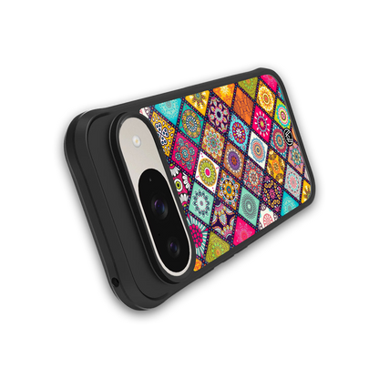 mandala art back phone cover | glass case for google pixel 9