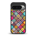 mandala art back phone cover | glass case for google pixel 9 pro