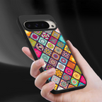 mandala art back phone cover | glass case for google pixel 9 pro xl