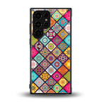 mandala art back phone cover | glass case for samsung galaxy s23 ultra