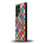 mandala art back phone cover | glass case for samsung galaxy s23 ultra