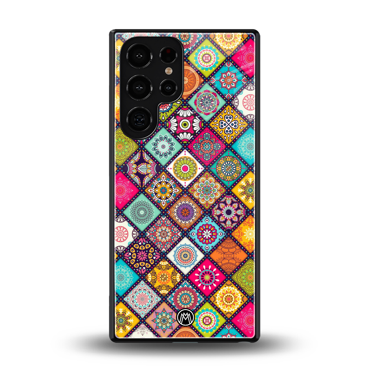 mandala art back phone cover | glass case for samsung galaxy s25 ultra
