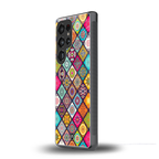 mandala art back phone cover | glass case for samsung galaxy s25 ultra