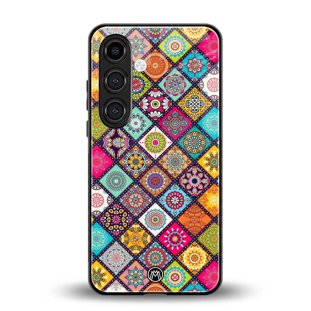 mandala art back phone cover | glass case for samsung galaxy s24