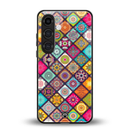 mandala art back phone cover | glass case for samsung galaxy s25 plus