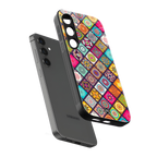 mandala art back phone cover | glass case for samsung galaxy s24