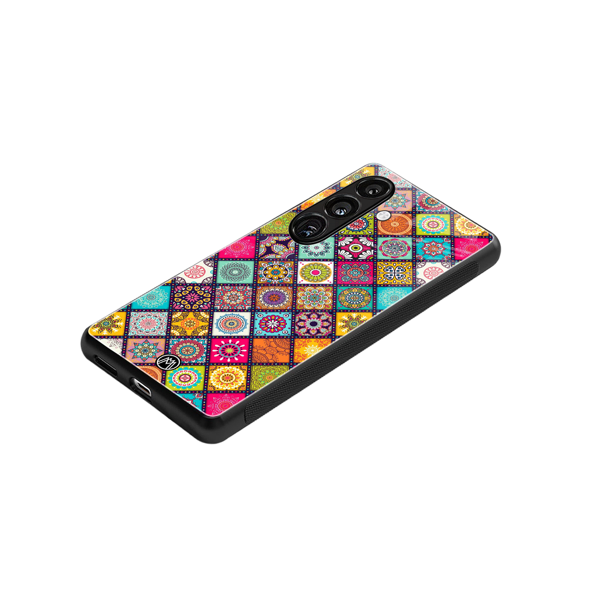 mandala art back phone cover | glass case for samsung galaxy s25 plus