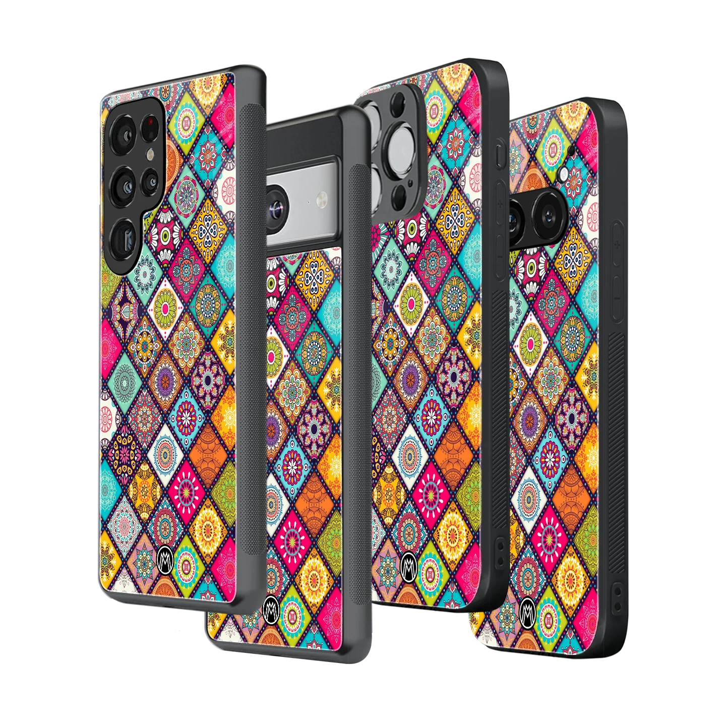 Stylish Glass Back Case for All Smartphones – iPhone, Samsung, OnePlus, Pixel, Redmi, Oppo, Vivo, Motorola
