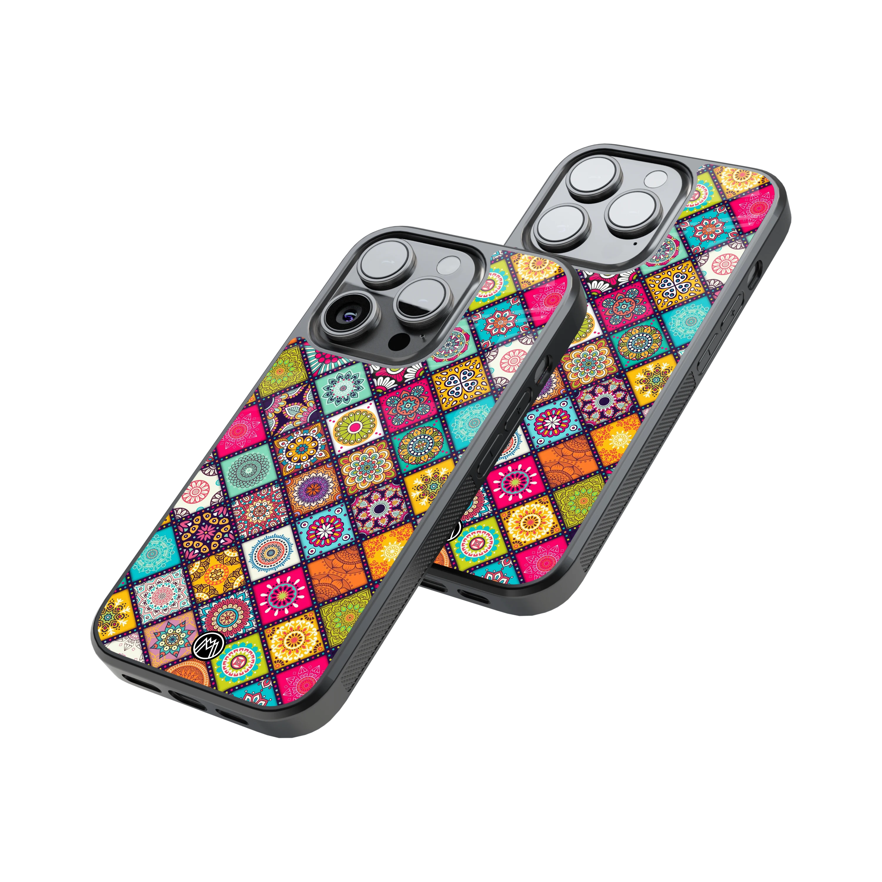 Protective Glass Back Phone Case Compatible with iPhone, Samsung, OnePlus, Pixel & More