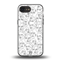 many faces white back phone cover | glass case for iphone 16e