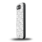 many faces white back phone cover | glass case for iphone 16e