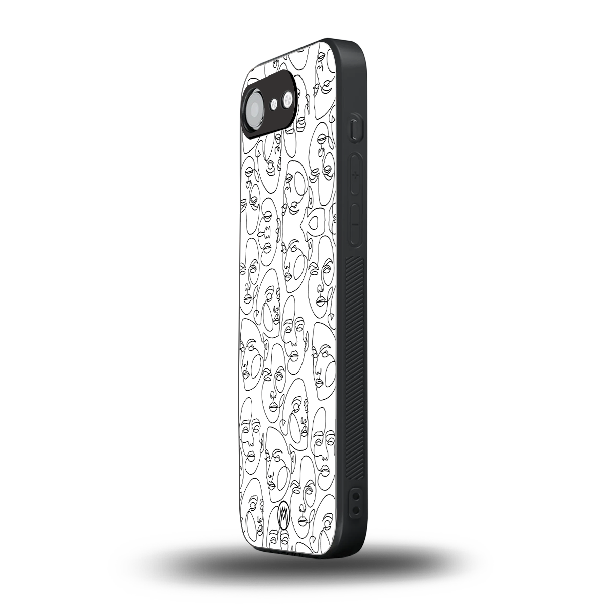 many faces white back phone cover | glass case for iphone 16e