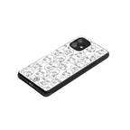 many faces white back phone cover | glass case for nothing phone 1