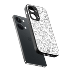 many faces white back phone cover | glass case for oneplus nord 3