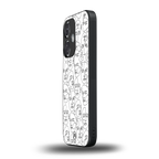 many faces white back phone cover | glass case for oneplus nord ce 3