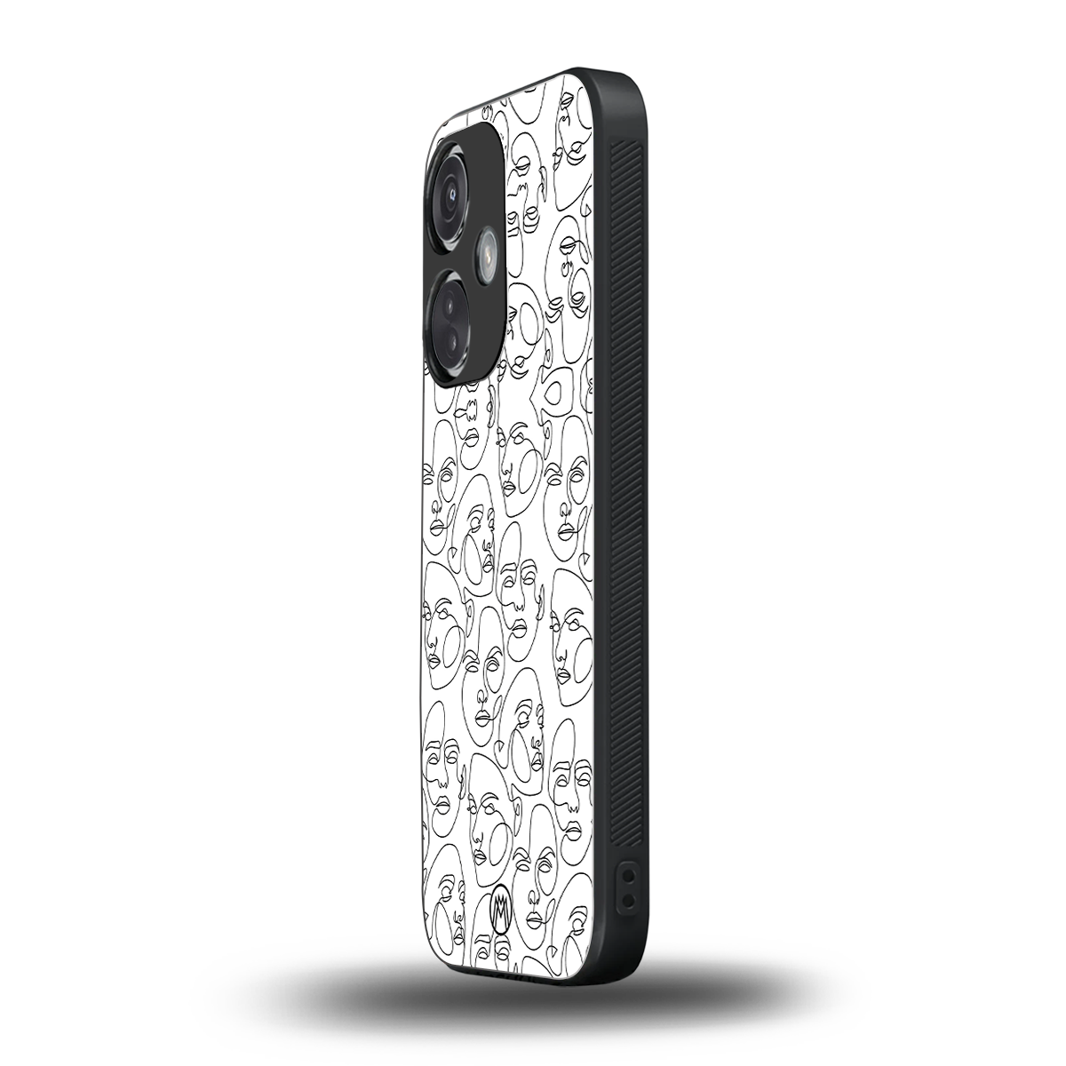many faces white back phone cover | glass case for oneplus nord ce 3