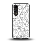 many faces white back phone cover | glass case for oneplus nord ce 4 lite